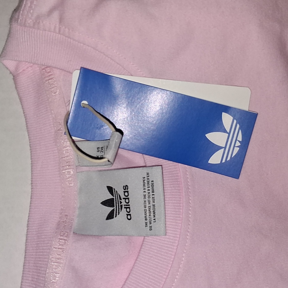 Adidas Originals Trefoil T-Shirt Pink Size-XXL NWT - Picture 2 of 4